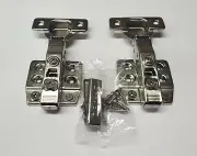 Soft Close, Nickel finish 105-Deg Cabinet Hinge with Full Overlay, FO6A