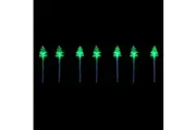 Solar Powered LED Garden Christmas Stakes Candy Cane/Santa Stop/Christmas Tree Sets