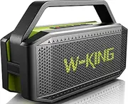 [W-KING] Bluetooth Speakers Portable, 60W(100W Peak) Wireless Outdoor Speakers Waterproof with Subwoofer, Deep Bass/V5.0/40H Play/Power Bank/TF Card/AUX/EQ, Large for Party/Gifts