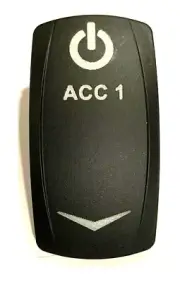 Carling Accesory ACC 1 ONE White Lighted Rocker Switch Cover #3