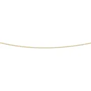 Bevilles Cable Necklace 9ct Yellow Gold 50cm