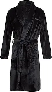 [Eddie Bauer] Mens' Plush Bathrobe- Soft Fleece Spa Bath Robe with 2 External Pockets and Belt for Men