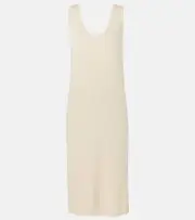 [The Row] The Row Garfield silk midi dress AU 10 white