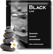 GPQ - Black Line Shampoo | 400 Units x 8 g | Hotel Equipment | with Conditioner, No Parabens | for Hotel, Country House, Apartment, Cruise, AirBnB