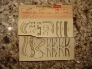Diesel Cab Stripes Gold HO-scale Decals Walthers #60