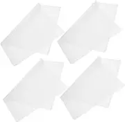 4pcs Silicone Placemat Anti-scalding Placemat Place Mat Washable Placemats Desktop Placemats Kitchen Placemat Tableware Cushion Insulated Pot Mat Dining Table Mats White