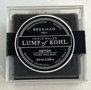 Beekman 1802 Lump of Kohl Detox Purifying Bar 8oz Frankincense Myrrh Charcoal