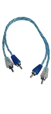RDCARSHOW 1 FT RCA CABLE WIRE CAR AUDIO AMPLIFIER 2 CHANNEL INTERCONNECT