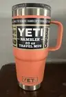 YETI Rambler 20 oz Travel Mug Stronghold Lid Coral Orange Pink