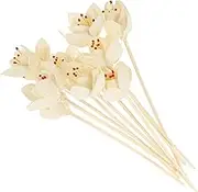 10pcs Flower Reed Diffuser Sticks Wood Flower Diffusers Replacement Rattan Reed Essential Oil Aroma Diffuser Sticks Decorative Aroma Flower Sticks Artificial Flowers