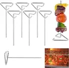 Barbecue Skewers, Stainless Steel, Set of 10, 10 Cm Long, 304 Stainless Steel, V