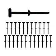 20/50Nylon Universal Car Cable Tie Buckle Locking Zip Tie Holder With Pin&Button