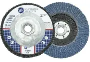Benchmark 10 Pack 4.5"x5/8"-11, 40 Grit Zirconia High Density Flap Discs T29 (de