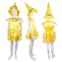 在飛比找Yahoo!奇摩拍賣優惠-萬聖節服裝話劇表演 黃色花仙子