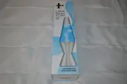 LAVA LAMP ~ 14.5 INCH ~ CLASSIC SILVER BASE ~ BLUE / WHITE ~ 25 WATT ~ NEW