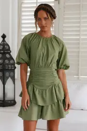 Carmal Dress Olive