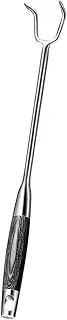 PAMINGONO Meat Hook with Handle BBQ Turner for Cooking Smoking and Meat Processing for Chefs and Easy to Clean