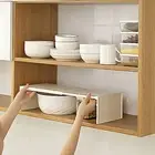 Shoe Cabinet Rack Adjustable Shelf Organizer Stackable Kitchen for Plates