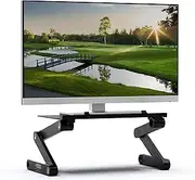 WorkEZ Monitor Stand for Desk - Single Monitor Mount Height Adjustable Monitor Stand Computer Monitor Riser for Single Computer Monitor Stand Ergonomic Computer Monitor Stand for Desk Monitor Mount