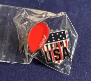 2024 PARIS OLYMPIC NOC TEAM USA PIN/ RED BERET & TEAM USA SHIELD