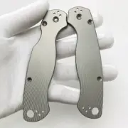 DIY 1 Pair All Titanium Alloy Handle For Paramilitary 2 C81 Folding Knife Scales