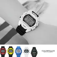 在飛比找樂天市場購物網優惠-手錶 色彩豐富薄型多功能撞色電子錶腕錶 JAGA捷卡原廠公司