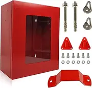 ISOP Cabinet for Fire Escape Ladder 2-Story Small | Box for Fire Rescue Stuff | Comes with Hooks for Fire Blanket and Fire Extinguishers - 14 * 11 * 5 inches | External Storage for Emergency Ladder