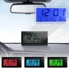 Mini LCD Screen Digital Clock Temperature Interior Auto Dashboard Car 2024 Fast