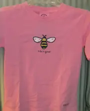 NWT! LIFE IS GOOD CLASSIC GIRL 100% COTTON S/S TEE."BUMBLE BEE" .... ( SZ 4-5)