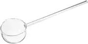 VALICLUD Punch Ladle Glass Spoon with Pour Spout Appetizers Scoop Kitchen Ladles Gravy Soup Spoon for Dessert Sugar Cocktail Stirring Cooking