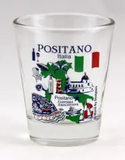 POSITANO ITALY AMALFI COAST GREAT ITALIAN CITIES COLLECTION SHOT GLASS SHOTGLASS