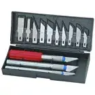 13Pc Durable Precision Knife Set Exacto Style Multi-function Hobby Knife Crafts