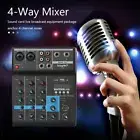 4-channel Audio Mixer Portable Bluetooth-compatible USB Sound Mixing Console
