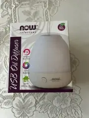 Now Foods Solutions Ultrasonic USB Oil Diffuser 1 Diffuser BPA-Free - New In Box