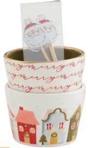 Mud Pie MERRY TIDBIT Toothpick SET