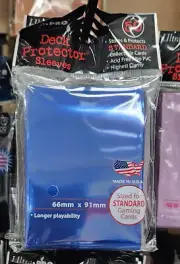 ULTRA PRO METALIZED SAPPHIRE BLUE DECK PROTECTOR SLEEVES (STANDARD SIZE) 50ct