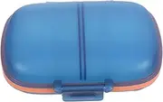 SAFIGLE Medicine Pill Organizer Compartment Airtight Box Portable Weekly Pill Case for Travel Work Study Humidity Resistant