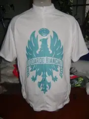 ITALIA BIKE JERSEY WHITE BIANCHI BIKES ITALIAN SHIRT SIZE XXL COOL ITALY JERSEY