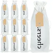 OFFSCH 1 Set Reusable Wine Bottle Present Bags Drawstring Wine Packing Bags for Home Use Special Occasions