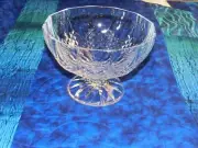 NEW Vintage Cristal d'Arques Longchamp Lead Crystal Footed Serving Compote Bowl