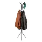 Mind Reader Alloy Collection, Coat Tree with 8 Hooks, Metal, Silver