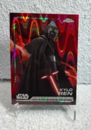 2024 Topps Chrome Star Wars Kylo Ren Red Raywave Refractor #115