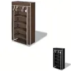 Shoe Cabinet with Cover Shoe Unit Organiser Storage Rack Shelf Fabric vidaXL