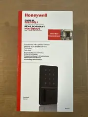 Honeywell 8635212 Matte Black Electronic Deadbolt Lighted Keypad Touchscreen (24