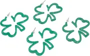 [FOMIYES] 2 Pairs Ear Studs Earring Jewelry Earring Earrings Shamrock Drop Earring St Patricks Day Accessories Acetate Sheet Green