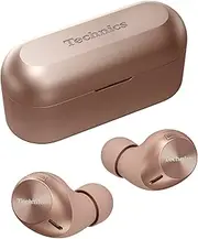 Technics AZ40M2 True Wireless Bluetooth Earbuds with Active Noise Cancellation, Multipoint Connection, Mic, and up to 5.5 Hours Play Time, Rose Gold (EAH-AZ40M2EN)