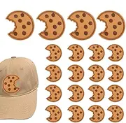 [Generic] 20PCS Iron On Patches for Clothes, Food Pattern Self-Adhesive Jean Embroidery, Cute Repair Cloth Patch for Aesthetic Craft Backpack Jacket Shoes Hat Decorations
