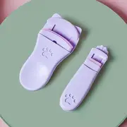 Rhodanthe - Set of 2: Cat Eyelash Curler (various designs) Set of 2 Pcs - Wide Eyelash Curler & Partial Eyelash Curler - Purple - One Size
