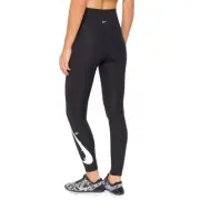 Nike One POWER Dri-Fit Women's Swoosh Running Leggings Black sz XS DA1145-010
