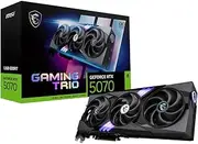 MSI GeForce RTX 5070 12G Gaming Trio OC - 12GB GDDR7 (28Gbps/192-bit), PCIe 5, Boost: 2610 MHz, HDMI 2.1b, DisplayPort 2.1b